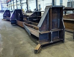 Steel structure fabrication